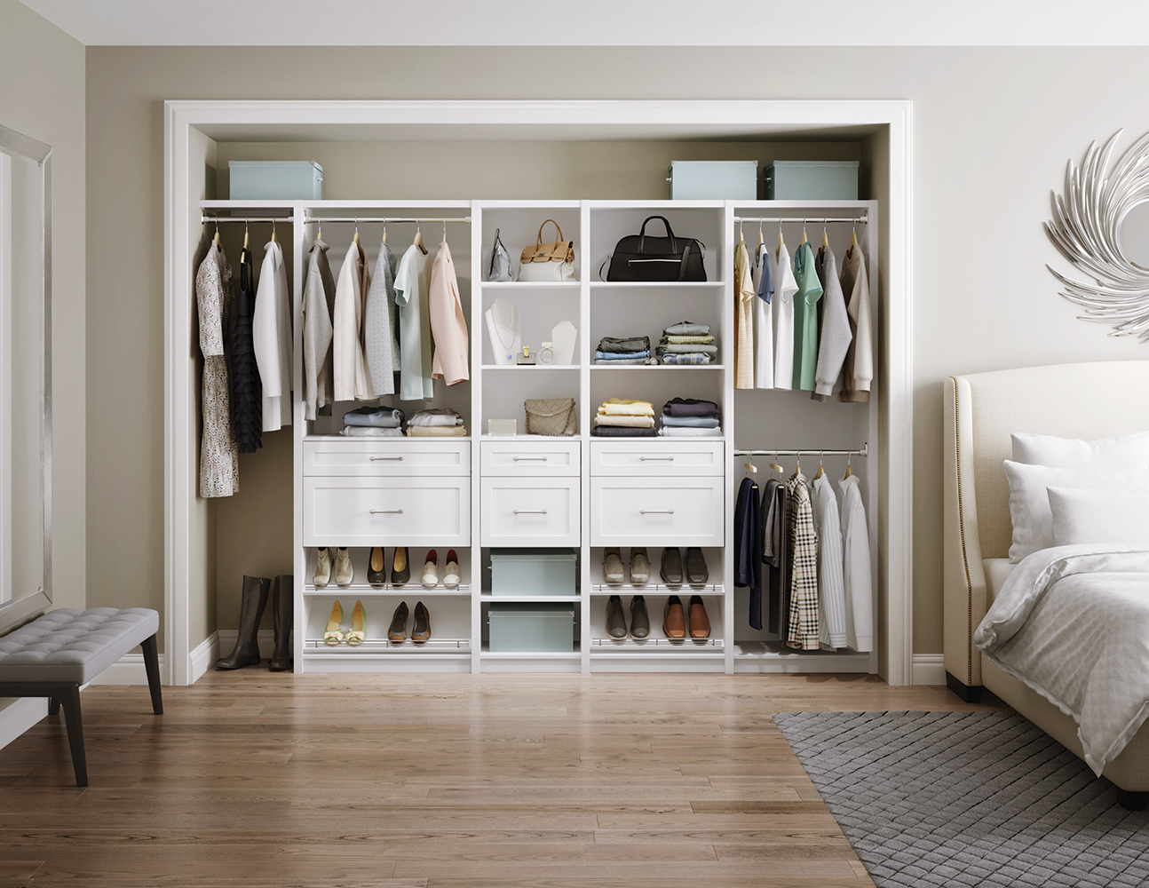 Shelf wardrobe storage sale